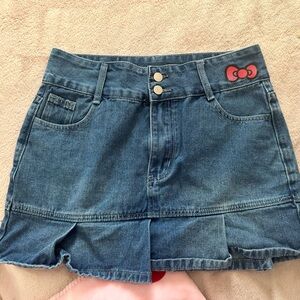 SHEIN Blue Denim Mini Skirt